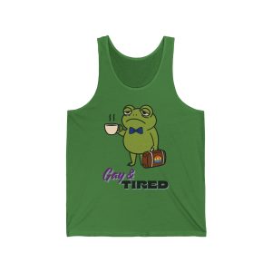 Gay & Tired Frog Tank Top