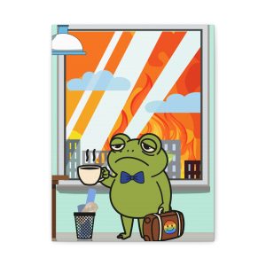 Gay & Tired Frog Wall Decor
