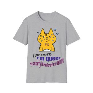 Queer Anxiety Cat Tee (Unisex)