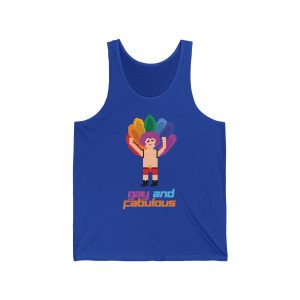 Gay and Fabulous Pixel Pride Tank Top